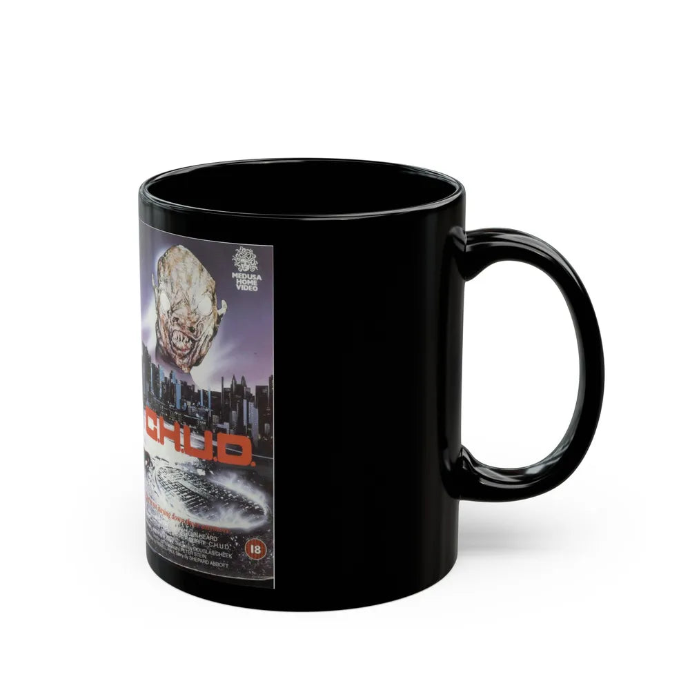 CHUD MEDUSA HOME VIDEO (VHS COVER) - Black Coffee Mug-Go Mug Yourself