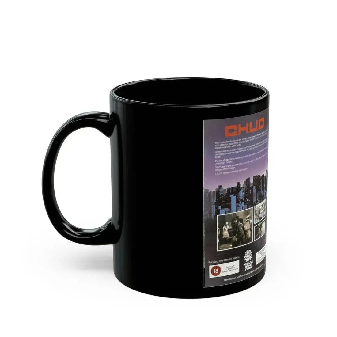 CHUD MEDUSA HOME VIDEO (VHS COVER) - Black Coffee Mug - Go Mug Yourself