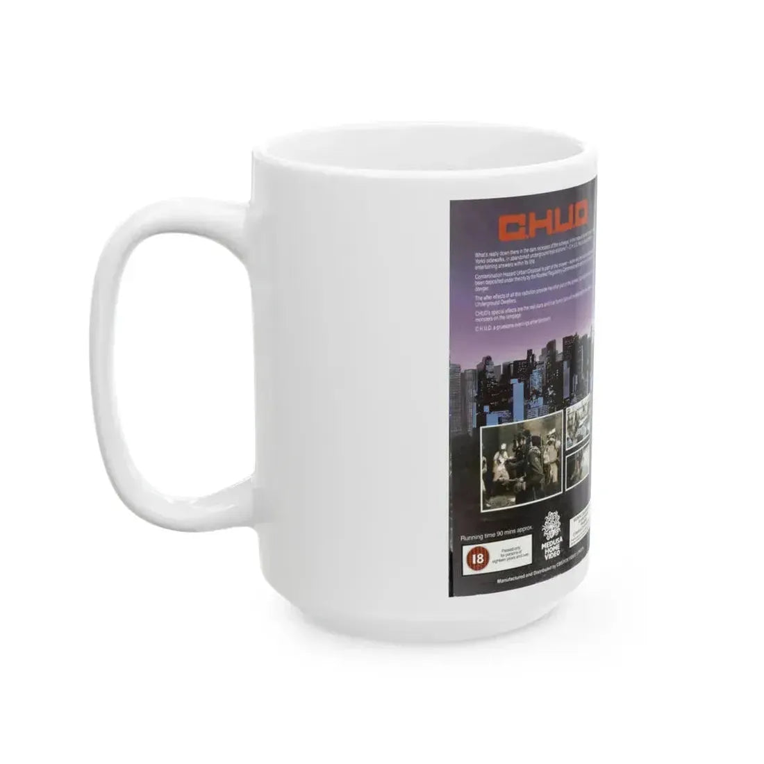 CHUD MEDUSA HOME VIDEO (VHS COVER) - White Coffee Mug - Go Mug Yourself