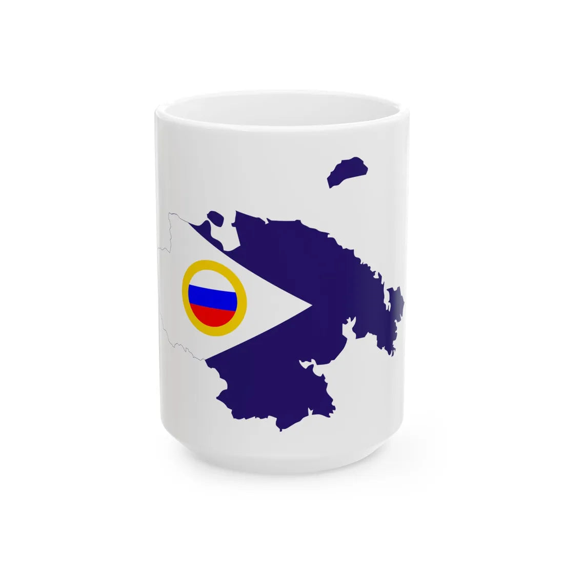 Chukot-obl-geo-stub (Russia) White Coffee Mug 15oz - Go Mug Yourself