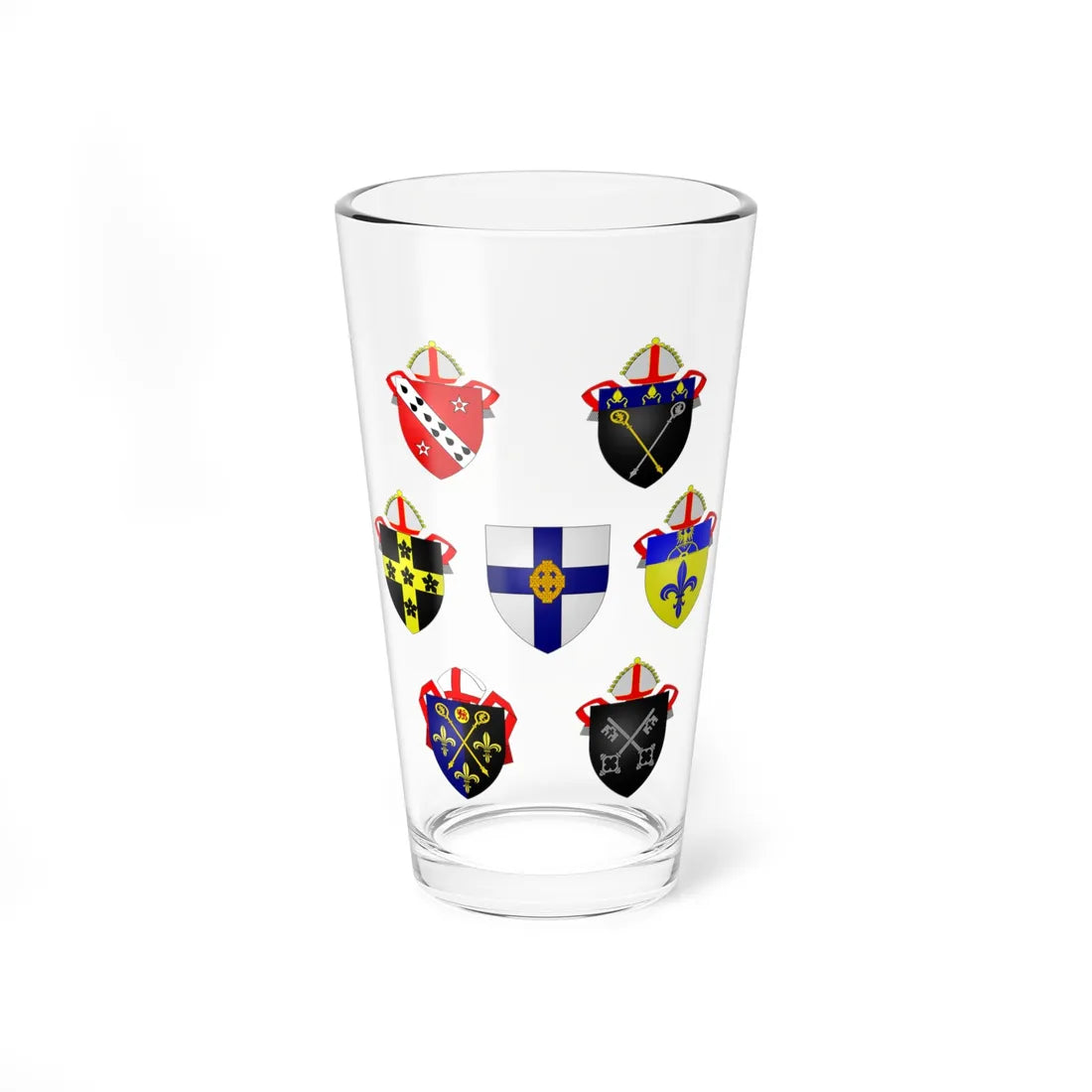 Church of Wales Group Arms (United Kingdom) (Coat of Arms) Pint Glass 16oz 16oz - Go Mug Yourself
