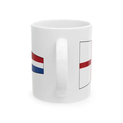 Church Pennant outline (Netherlands) White Coffee Mug - Go Mug Yourself