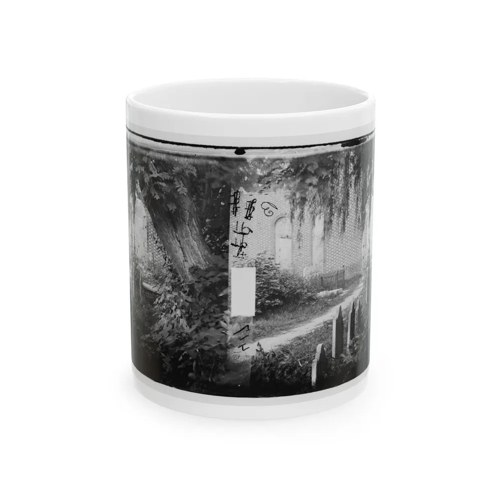 Churchyard With Graves (U.S. Civil War) White Coffee Mug-11oz-Go Mug Yourself