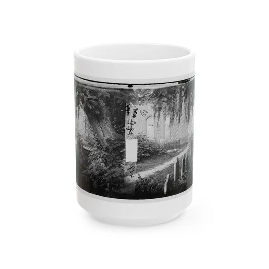 Churchyard With Graves (U.S. Civil War) White Coffee Mug-15oz-Go Mug Yourself