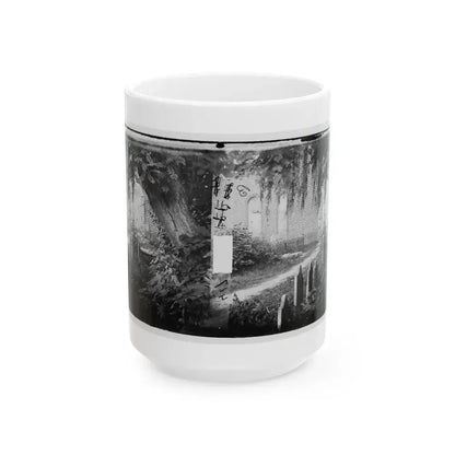 Churchyard With Graves (U.S. Civil War) White Coffee Mug 15oz - Go Mug Yourself