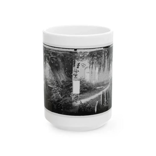 Churchyard With Graves (U.S. Civil War) White Coffee Mug 15oz - Go Mug Yourself
