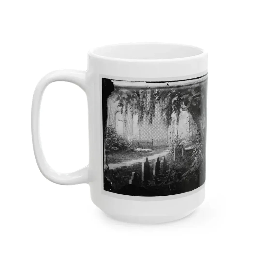 Churchyard With Graves (U.S. Civil War) White Coffee Mug - Go Mug Yourself