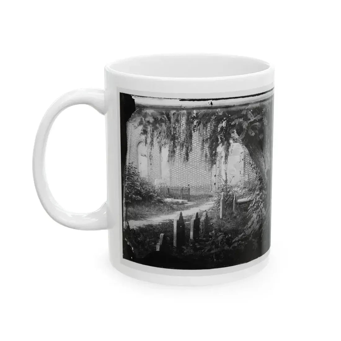 Churchyard With Graves (U.S. Civil War) White Coffee Mug - Go Mug Yourself