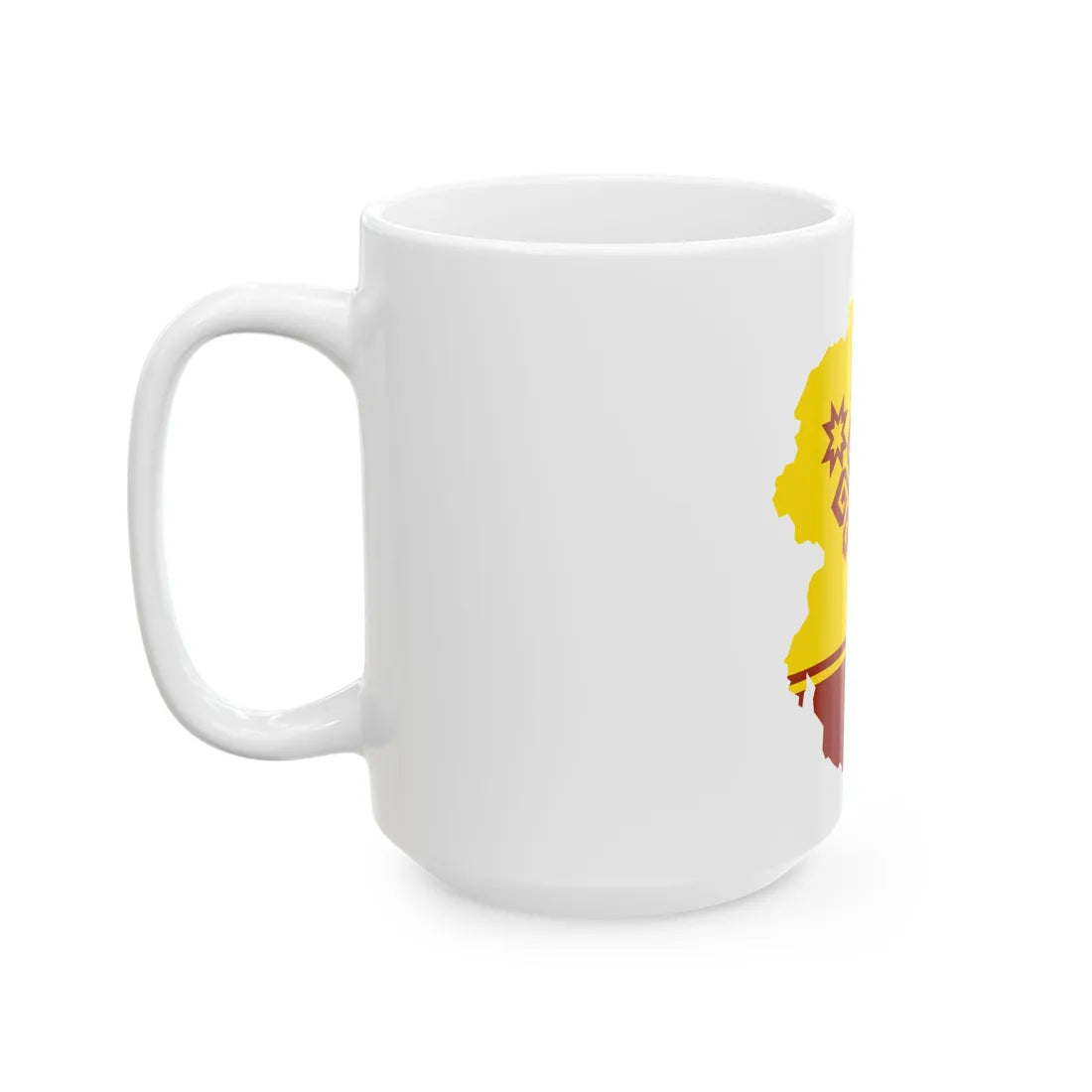Chuvash-geo-stub (Russia) White Coffee Mug - Go Mug Yourself