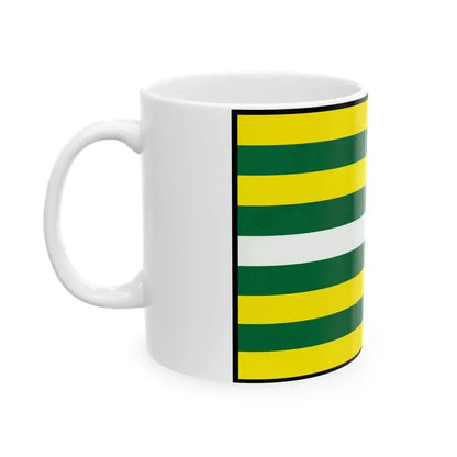 Chvojnica Myjava Flag (Slovakia) White Coffee Mug - Go Mug Yourself
