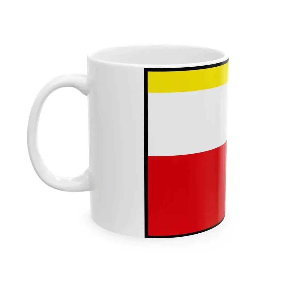Cicarovce Michalovce Flag (Slovakia) White Coffee Mug - Go Mug Yourself
