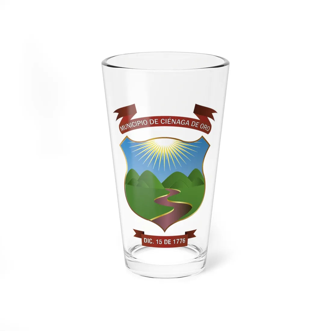 CienagaDeOro (Colombia) (Coat of Arms) Pint Glass 16oz 16oz - Go Mug Yourself