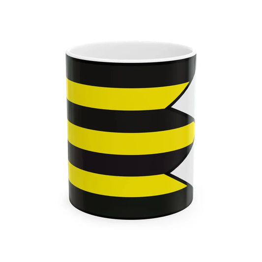 Cierne Pole Michalovce Flag (Slovakia) White Coffee Mug 11oz - Go Mug Yourself