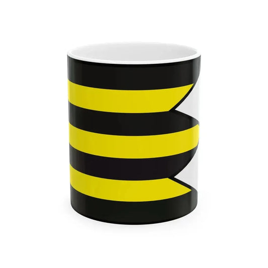 Cierne Pole Michalovce Flag (Slovakia) White Coffee Mug 11oz - Go Mug Yourself