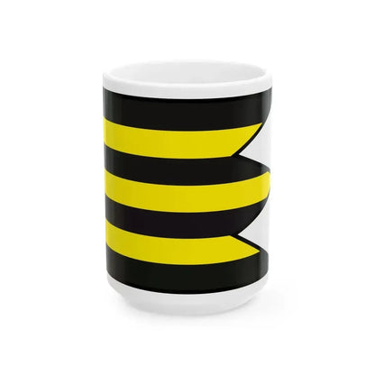 Cierne Pole Michalovce Flag (Slovakia) White Coffee Mug 15oz - Go Mug Yourself