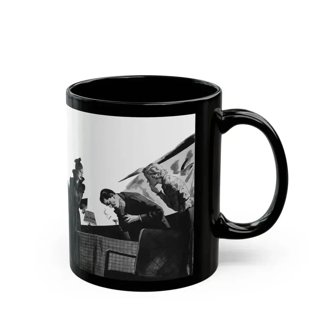 Cigarettes in the Dark, Pleasure magazine, Winter 1937 - Black Coffee Mug - Go Mug Yourself