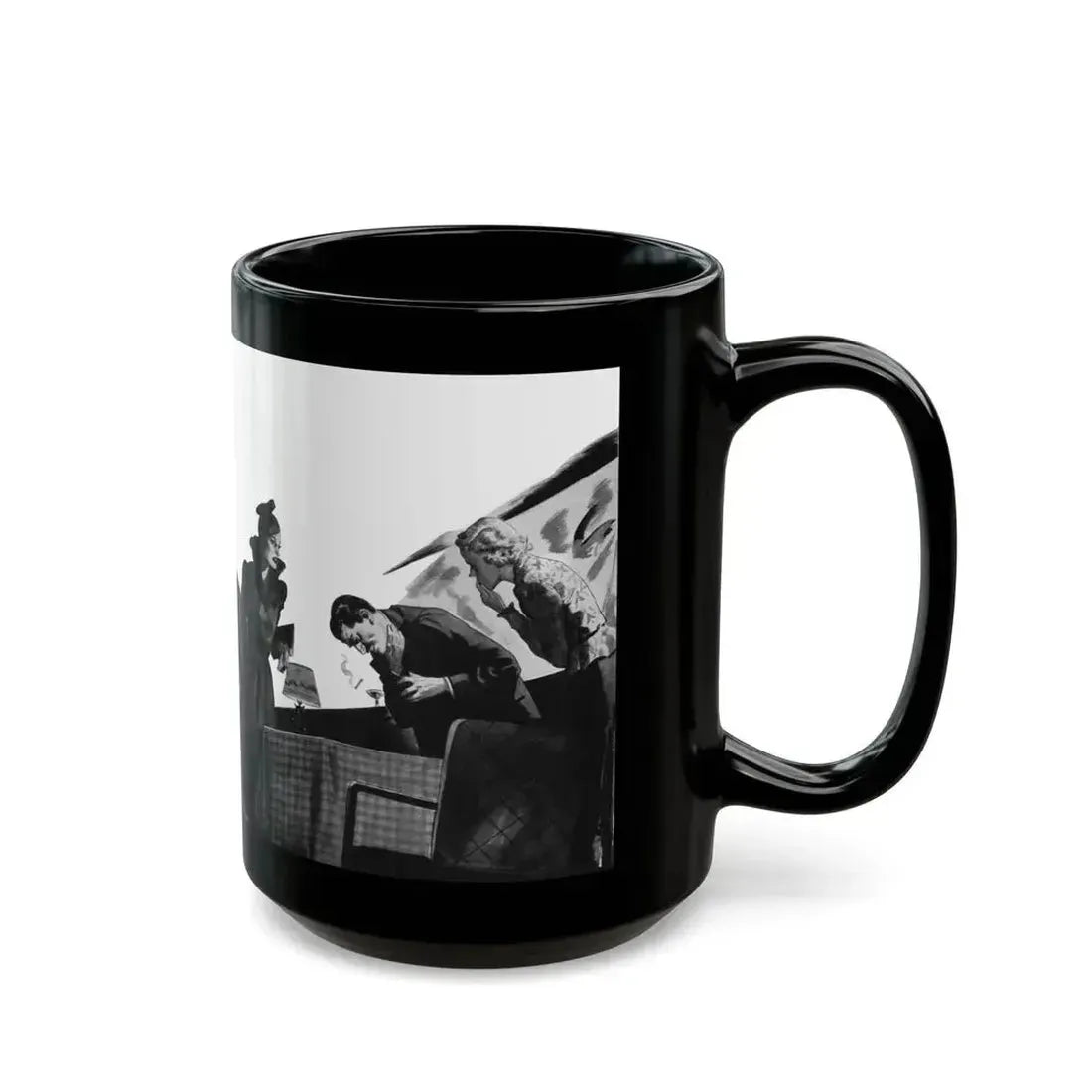 Cigarettes in the Dark, Pleasure magazine, Winter 1937 - Black Coffee Mug - Go Mug Yourself