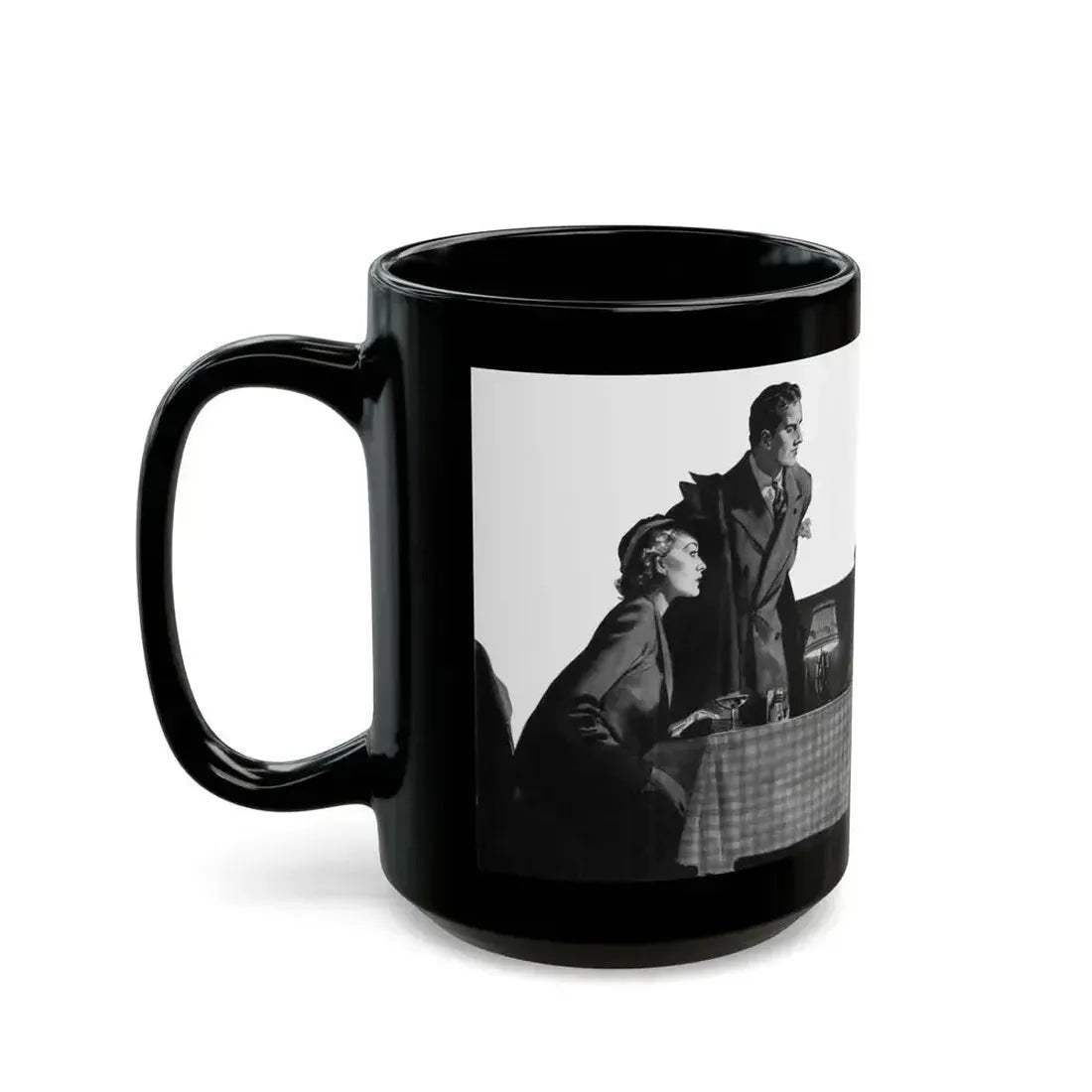 Cigarettes in the Dark, Pleasure magazine, Winter 1937 - Black Coffee Mug - Go Mug Yourself