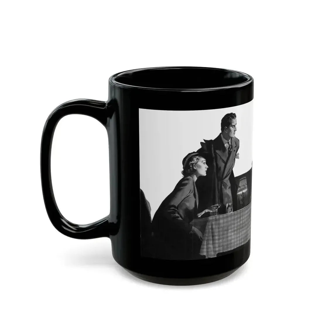 Cigarettes in the Dark, Pleasure magazine, Winter 1937 - Black Coffee Mug - Go Mug Yourself