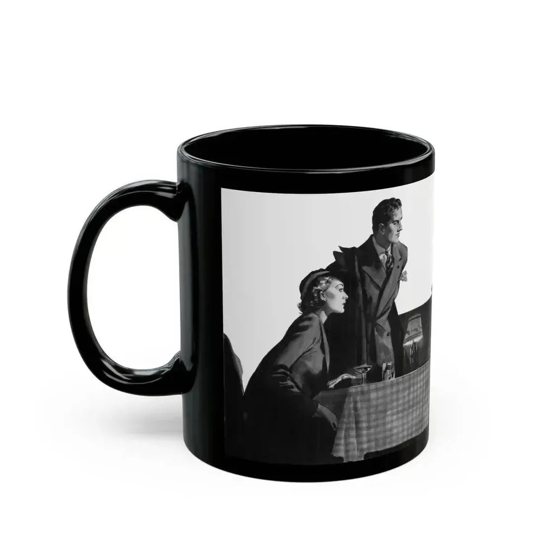 Cigarettes in the Dark, Pleasure magazine, Winter 1937 - Black Coffee Mug - Go Mug Yourself