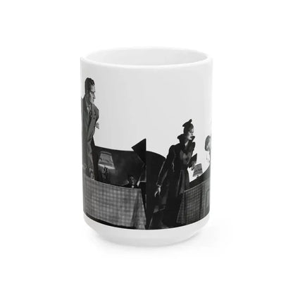 Cigarettes in the Dark, Pleasure magazine, Winter 1937 - White Coffee Mug 15oz - Go Mug Yourself