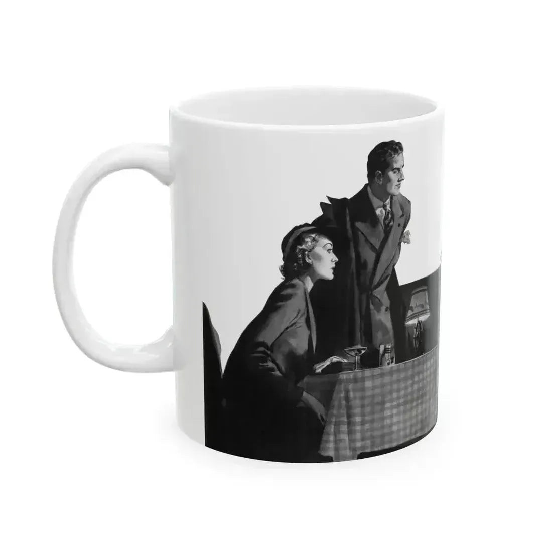 Cigarettes in the Dark, Pleasure magazine, Winter 1937 - White Coffee Mug - Go Mug Yourself