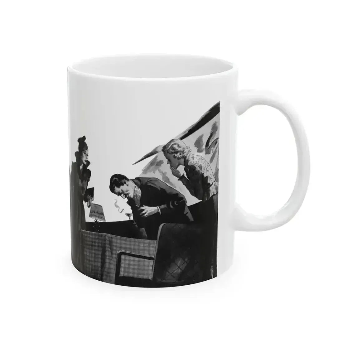 Cigarettes in the Dark, Pleasure magazine, Winter 1937 - White Coffee Mug - Go Mug Yourself
