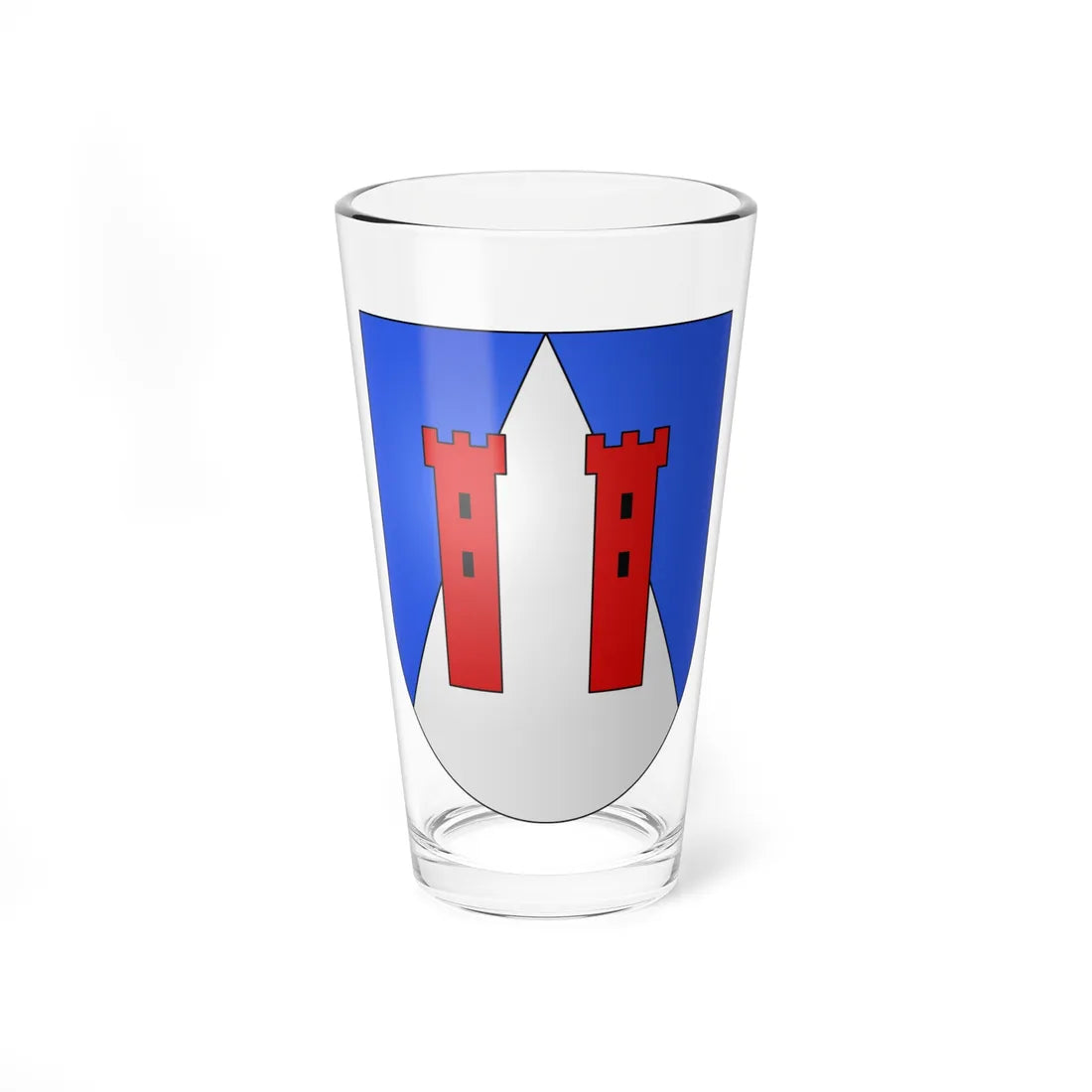 Cimadera-coat of arms (Switzerland) (Coat of Arms) Pint Glass 16oz 16oz - Go Mug Yourself