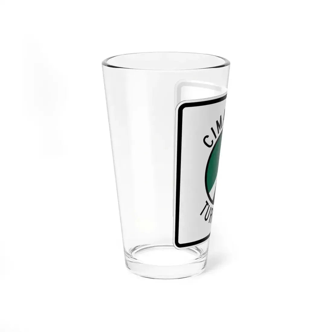 Cimarron Turnpike (Oklahoma) (Road Sign) Pint Glass 16oz - Go Mug Yourself