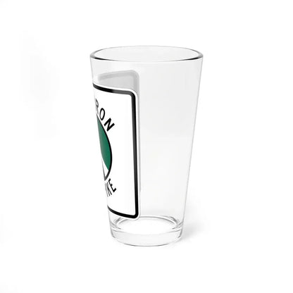 Cimarron Turnpike (Oklahoma) (Road Sign) Pint Glss 16oz - Go Mug Yourself