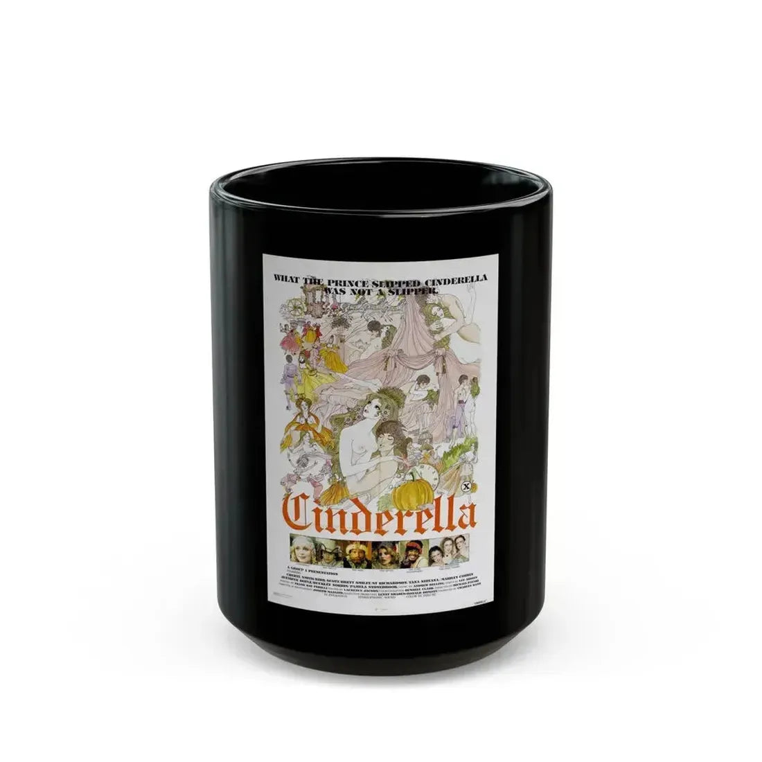 CINDERELLA 1977 Movie Poster - Black Coffee Mug 15oz - Go Mug Yourself