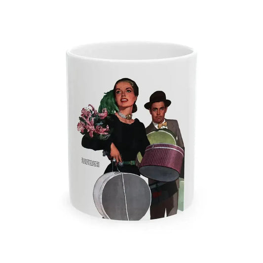 Cinderella Rides Again, part 4, Collier's, December 24, 1949 - White Coffee Mug 11oz - Go Mug Yourself