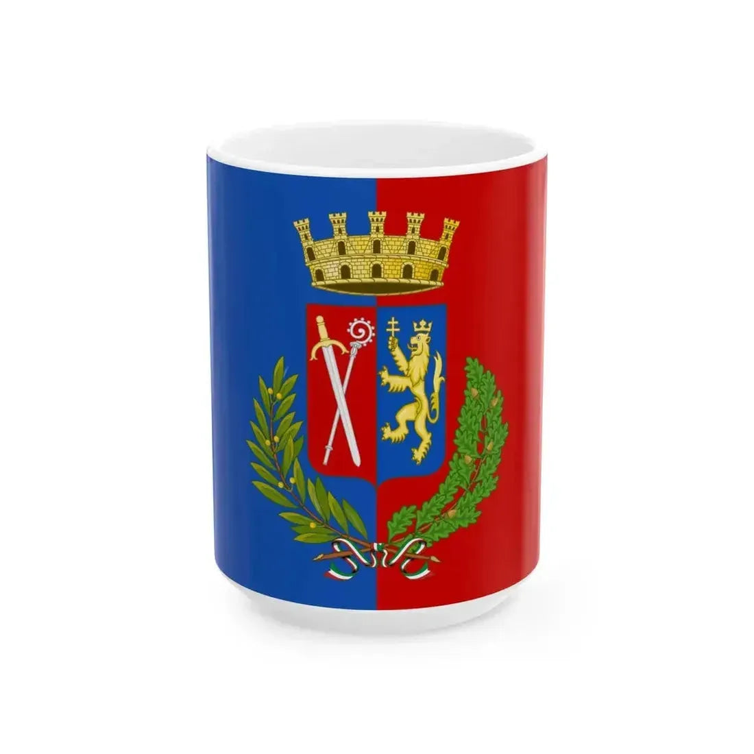 Cinisello Balsamo-Bandiera (Italy) White Coffee Mug 15oz - Go Mug Yourself