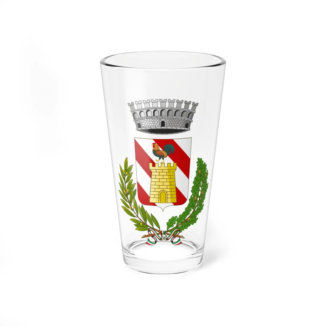 Cipressa-Stemma (Italy) (Coat of Arms) Pint Glass 16oz 16oz - Go Mug Yourself
