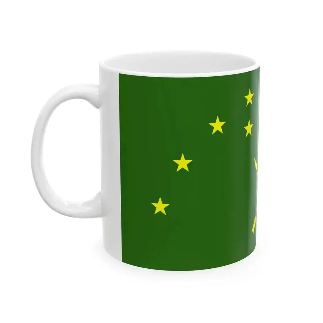 Circassian flag (Russia) White Coffee Mug - Go Mug Yourself