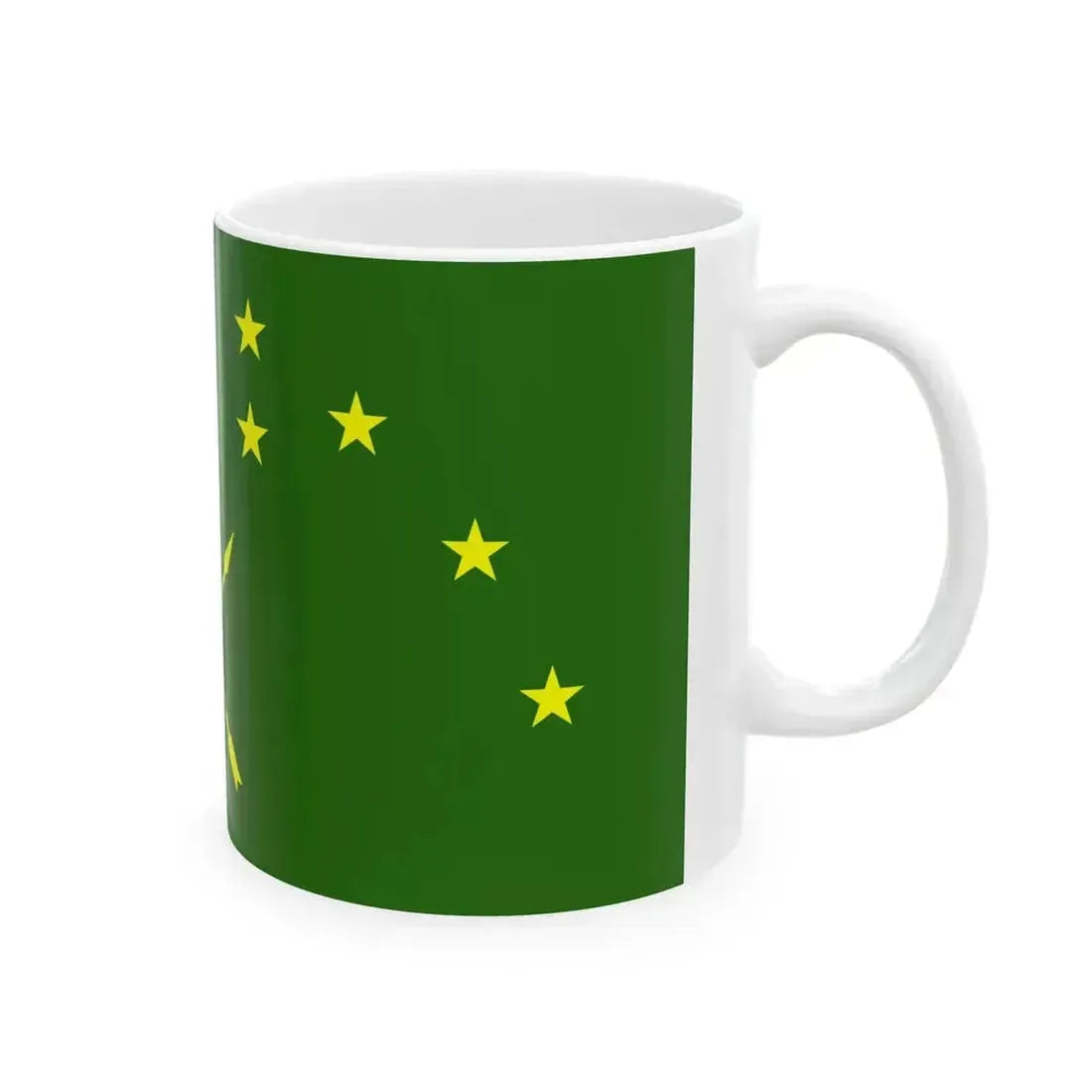 Circassian flag (Russia) White Coffee Mug - Go Mug Yourself