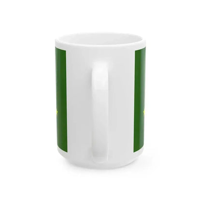 Circassian flag (Russia) White Coffee Mug - Go Mug Yourself
