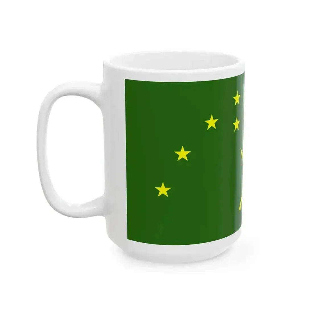 Circassian flag (Russia) White Coffee Mug - Go Mug Yourself