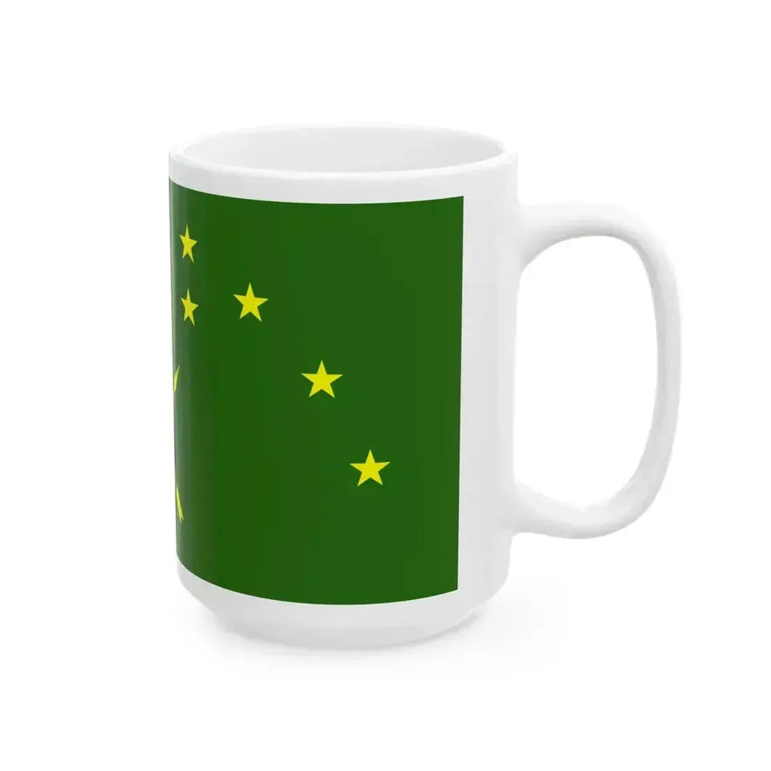 Circassian flag (Russia) White Coffee Mug - Go Mug Yourself