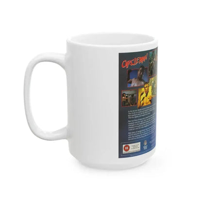 CIRCLE MAN MEDUSA HOME VIDEO (VHS COVER) - White Coffee Mug - Go Mug Yourself