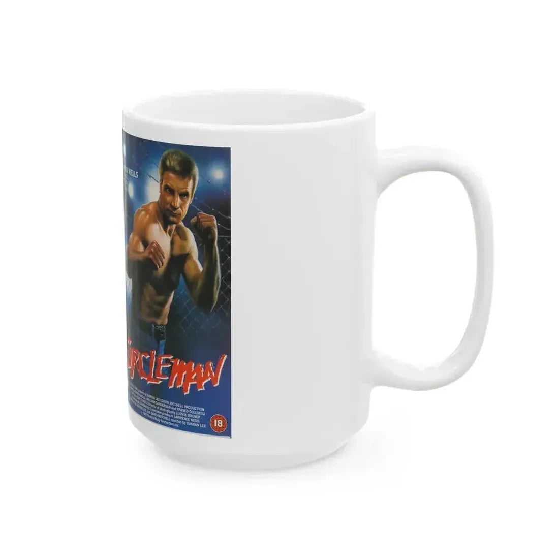 CIRCLE MAN MEDUSA HOME VIDEO (VHS COVER) - White Coffee Mug - Go Mug Yourself