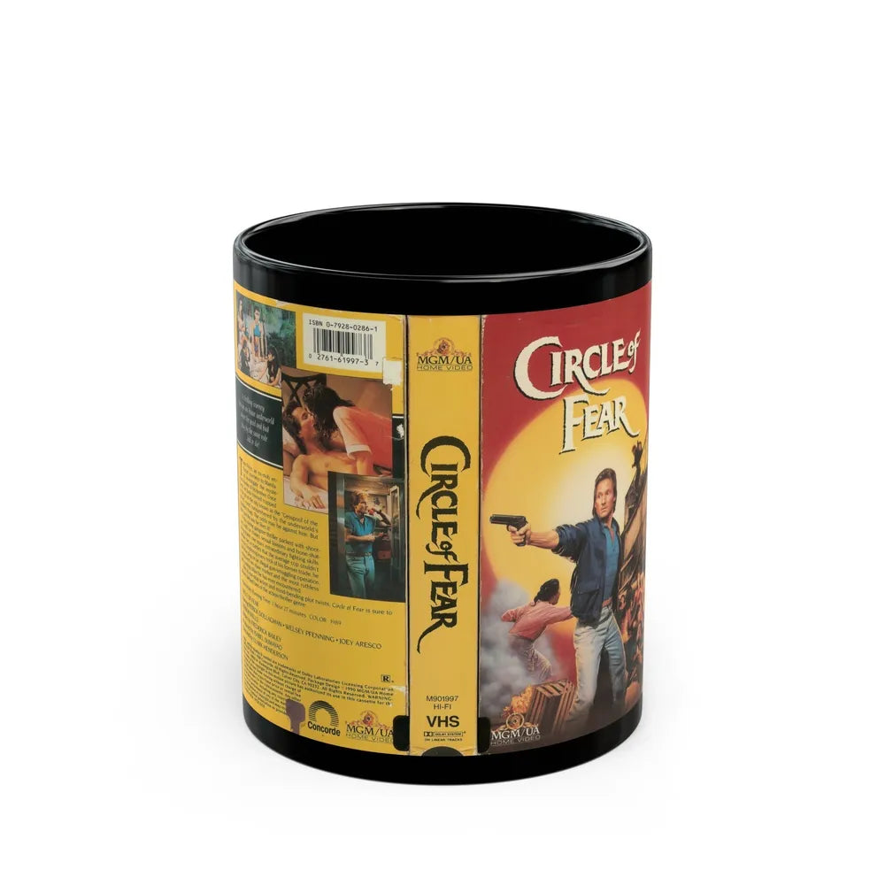 CIRCLE OF FEAR (VHS COVER) - Black Coffee Mug-11oz-Go Mug Yourself