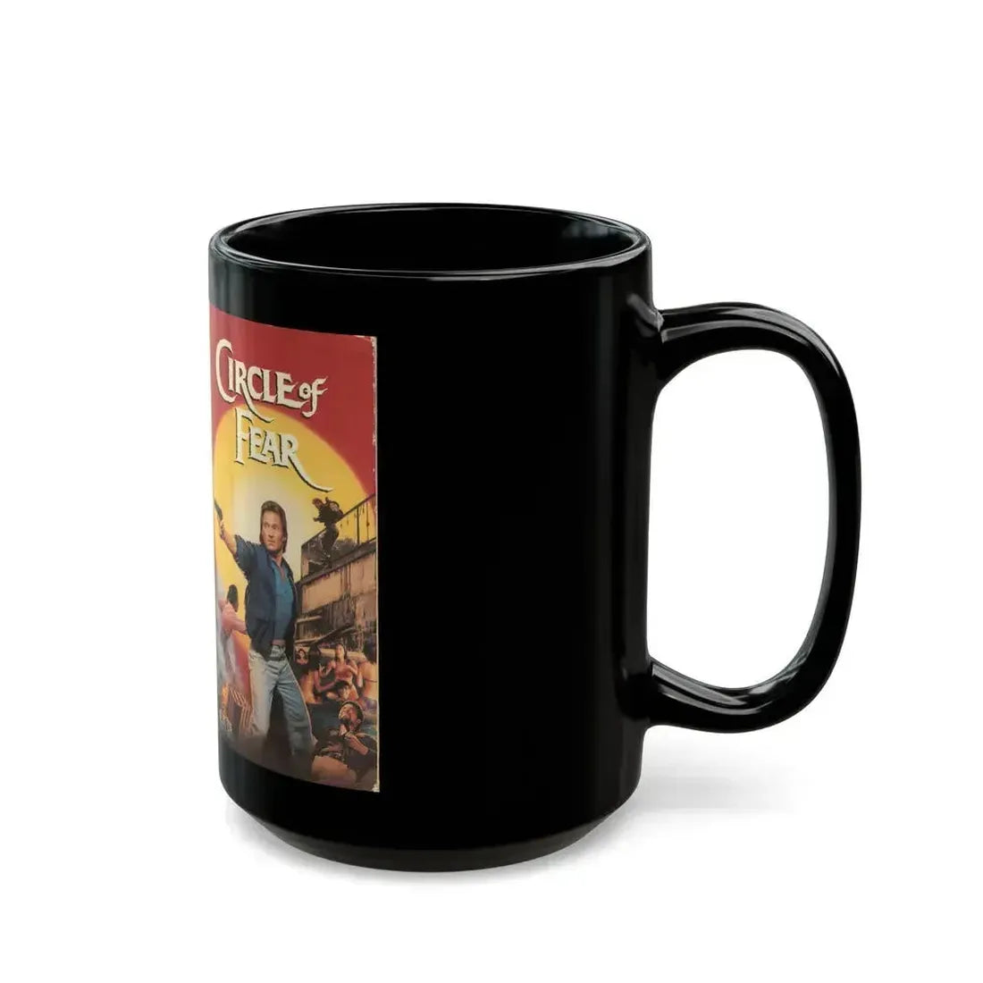 CIRCLE OF FEAR (VHS COVER) - Black Coffee Mug - Go Mug Yourself