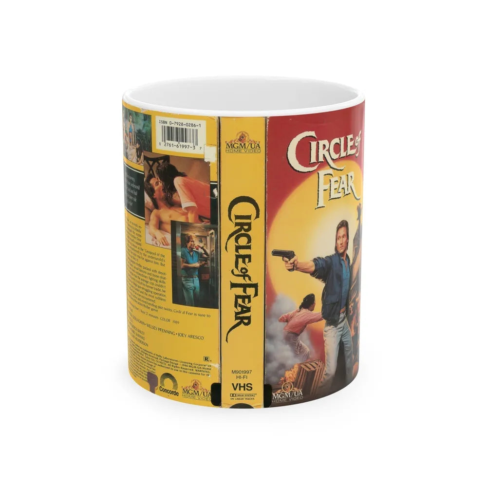 CIRCLE OF FEAR (VHS COVER) - White Coffee Mug-11oz-Go Mug Yourself