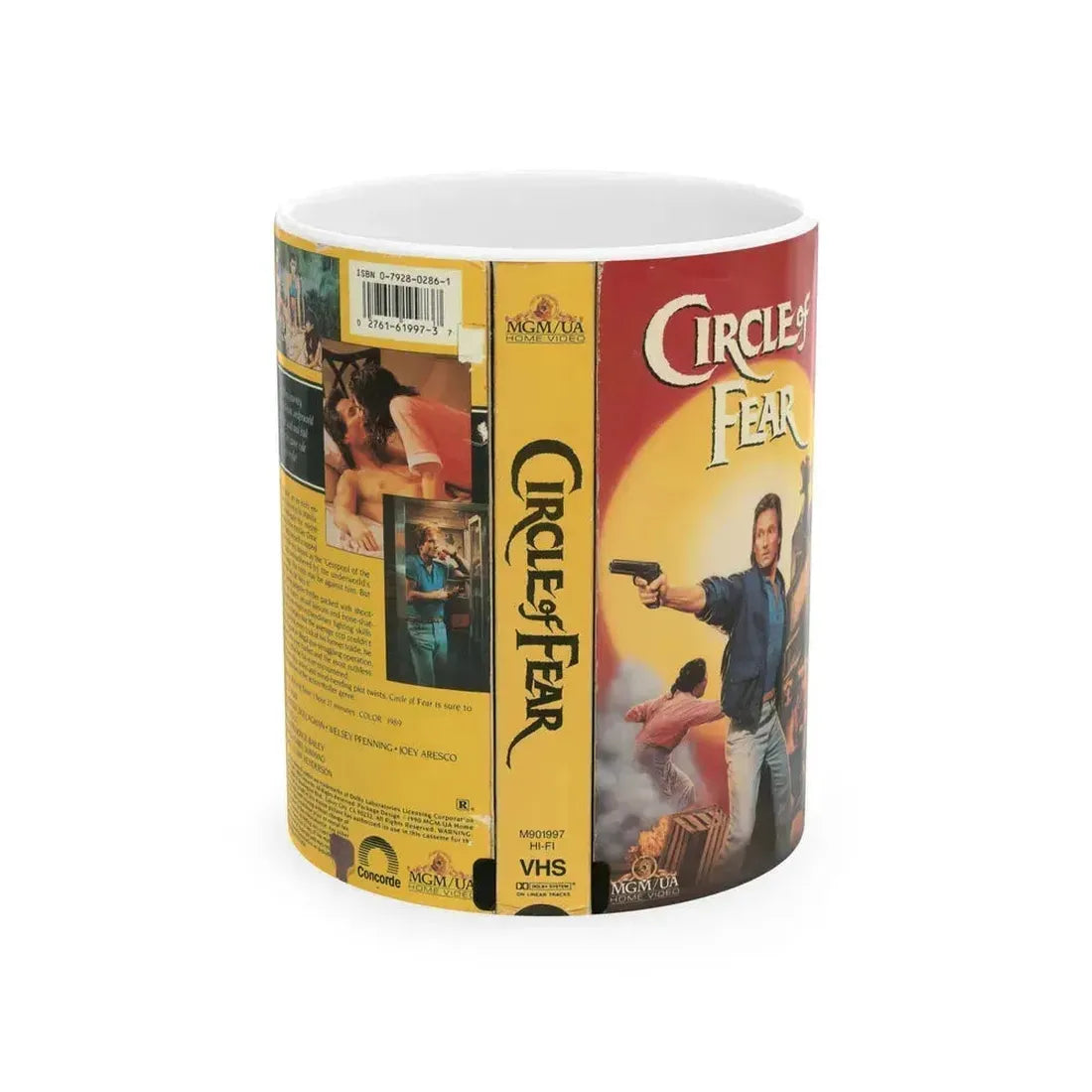 CIRCLE OF FEAR (VHS COVER) - White Coffee Mug 11oz - Go Mug Yourself