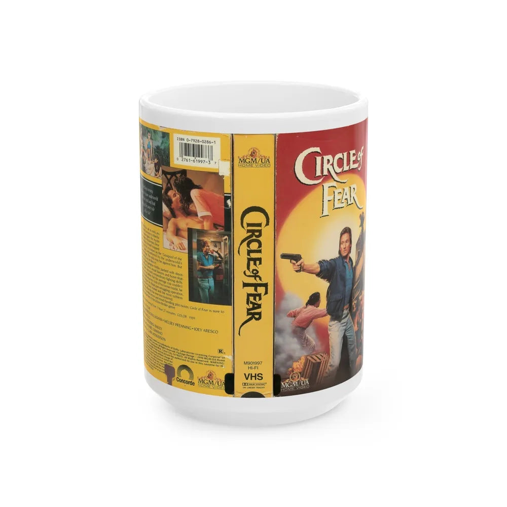 CIRCLE OF FEAR (VHS COVER) - White Coffee Mug-15oz-Go Mug Yourself