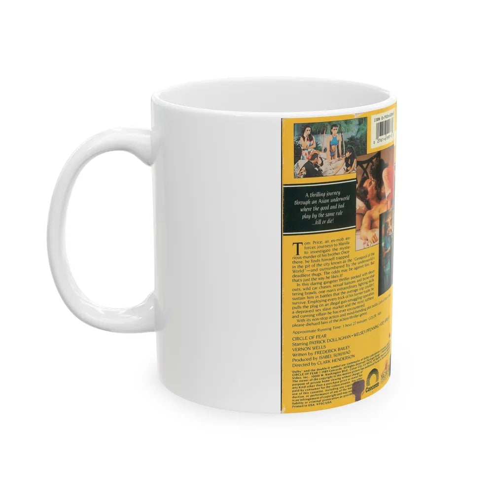 CIRCLE OF FEAR (VHS COVER) - White Coffee Mug-Go Mug Yourself