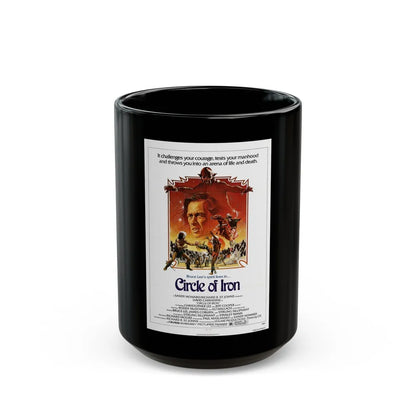 CIRCLE OF IRON 1978 Movie Poster - Black Coffee Mug-15oz-Go Mug Yourself