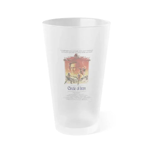 CIRCLE OF IRON 1978 Movie Poster - Frosted Pint Glass 16oz 16oz Frosted - Go Mug Yourself