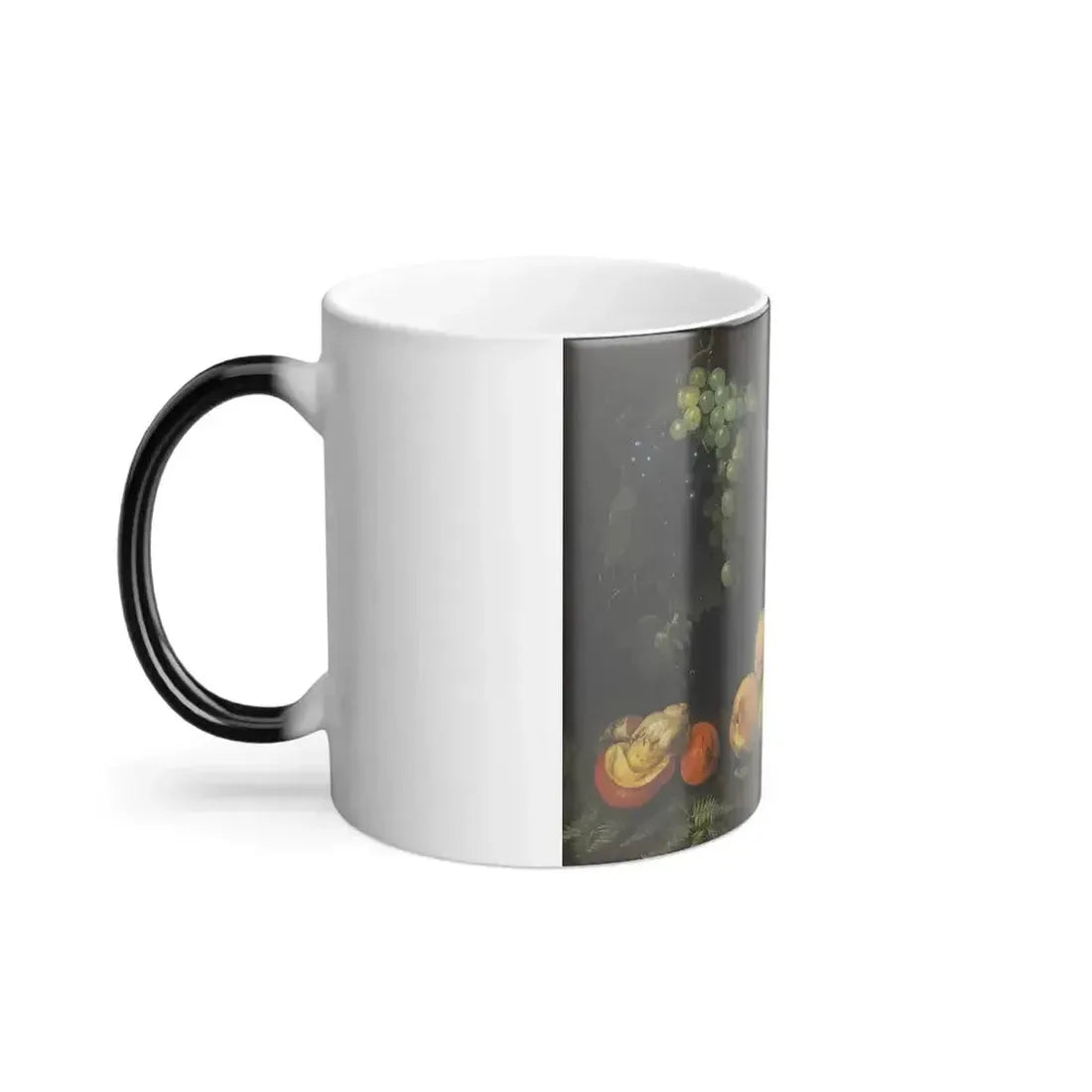 Circle of The Master of Hartford (17th Century) - A Still Life with Figs, Peaches, Grapes, Plums, Mushro-0 - Color Changing Mug 11oz - Go Mug Yourself